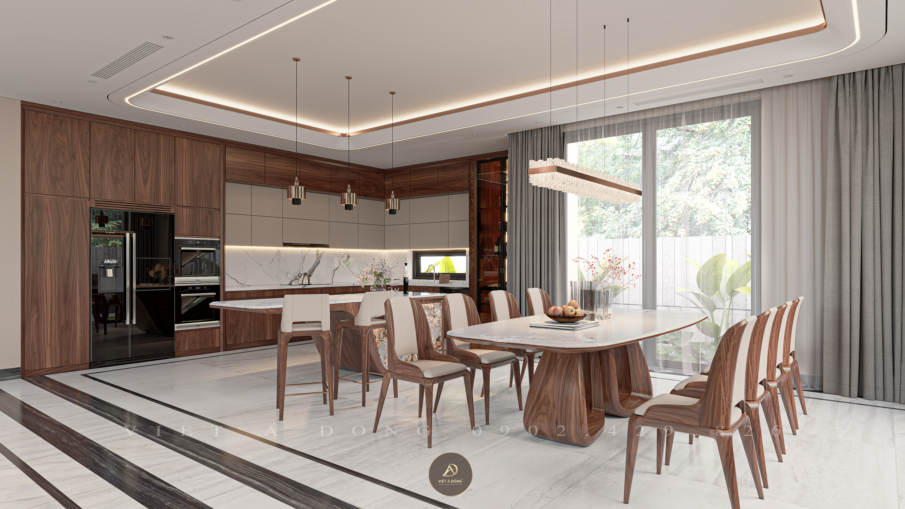 Xu hướng thiết kế bàn ăn năm 2022